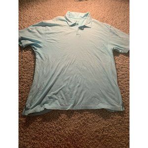 Peter Miller Green Solid  Polo Shirt Mens Size XL  Bin O
